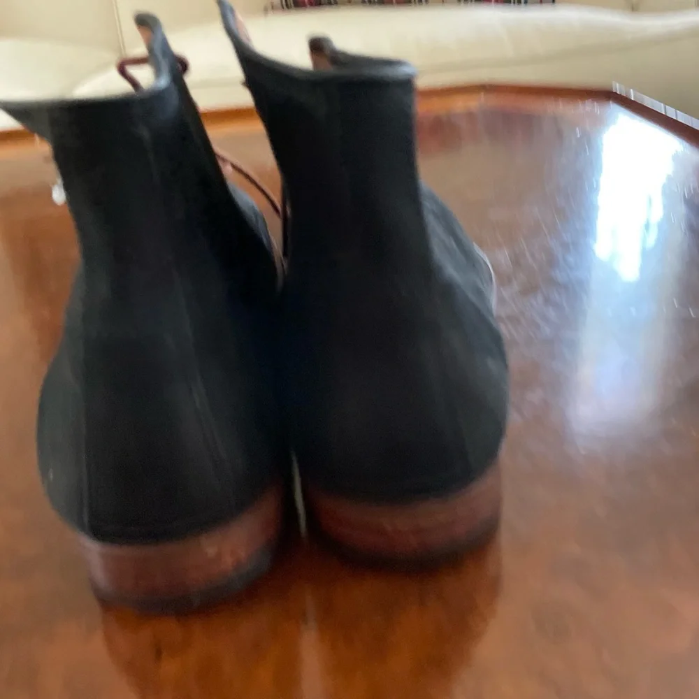 WARFIELD‎ & GRAND Plain Toe Chukka Boots In Black Size 13 $189 NWOB